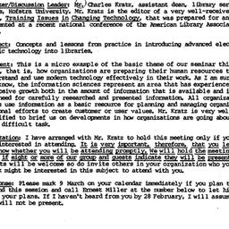 Announcements, 1987-02-02. ...