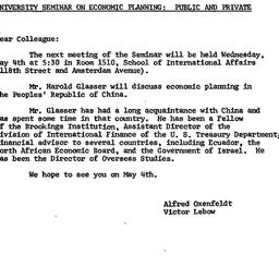Announcements, 1977-04-22. ...