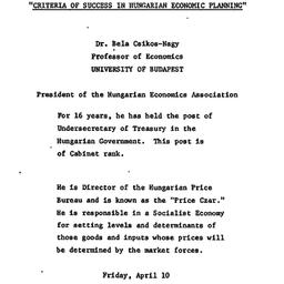 Announcements, 1981-04-10. ...