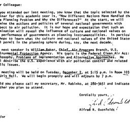 Announcements, 1980-11-10. ...