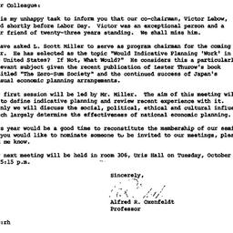 Announcements, 1980-10-03. ...