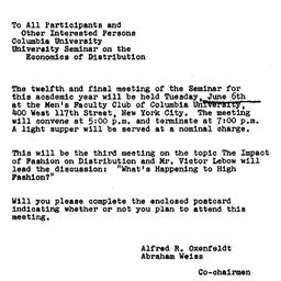 Announcements, 1967-05-22. ...