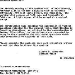 Announcements, 1967-02-10. ...