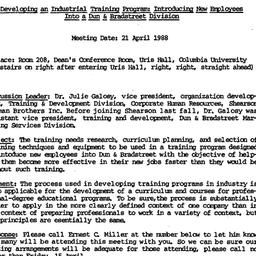 Announcements, 1988-04-09. ...