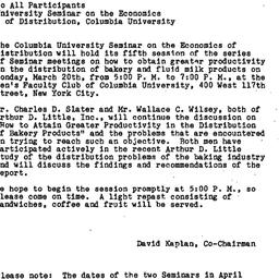 Announcements, 1961-03-13. ...