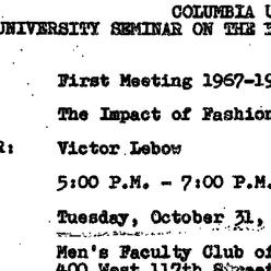 Announcements, 1967-10-31. ...