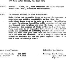 Announcements, 1968-02-20. ...