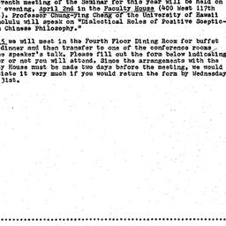 Announcements, 1976-04-02. ...