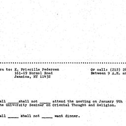 Announcements, 1976-01-09. ...