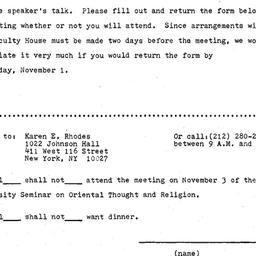 Announcements, 1978-11-03. ...
