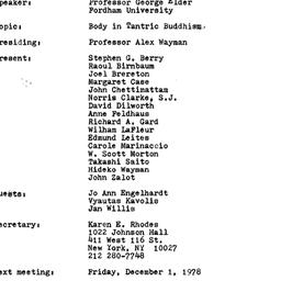 Minutes, 1978-11-03. Asian ...