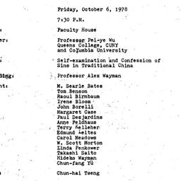 Minutes, 1978-10-06. Asian ...
