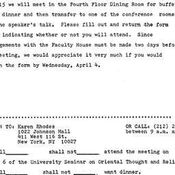 Announcements, 1979-04-06. ...