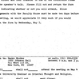 Announcements, 1979-05-04. ...