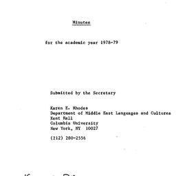 Correspondence, 1979-06-01....