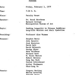 Minutes, 1979-02-02. Asian ...