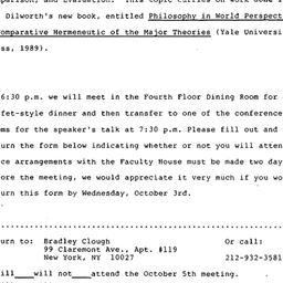 Announcements, 1990-10-05. ...