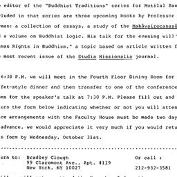 Announcements, 1990-11-02. ...