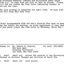 Announcements, 1969-03-07. ...