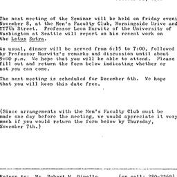 Announcements, 1968-11-08. ...