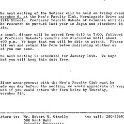 Announcements, 1968-12-06. ...