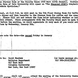Announcements, 1974-01-11. ...