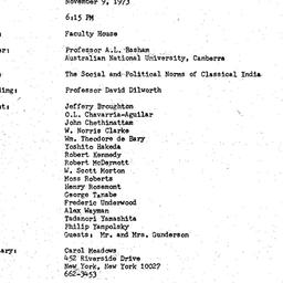 Minutes, 1973-11-09. Asian ...