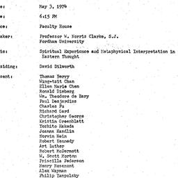 Minutes, 1974-05-03. Asian ...