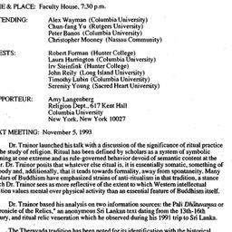 Minutes, 1993-10-01. Asian ...