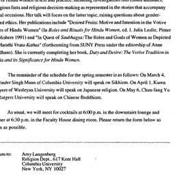Announcements, 1994-02-04. ...