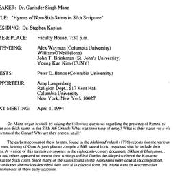 Minutes, 1994-03-04. Asian ...