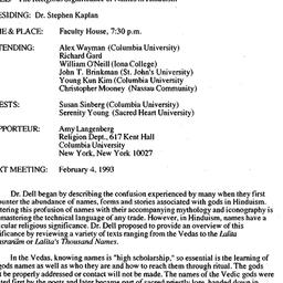 Minutes, 1993-11-05. Asian ...