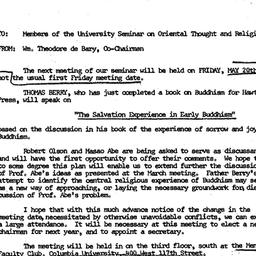 Announcements, 1966-05-20. ...