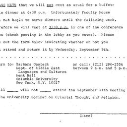 Announcements, 1981-09-11. ...