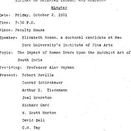 Minutes, 1981-10-02. Asian ...