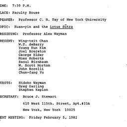 Minutes, 1981-12-04. Asian ...