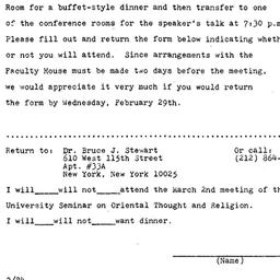 Announcements, 1984-03-02. ...