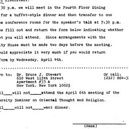 Announcements, 1984-04-06. ...