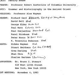 Minutes, 1983-10-07. Asian ...