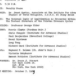 Minutes, 1983-09-09. Asian ...
