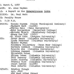 Minutes, 1987-03-06. Asian ...