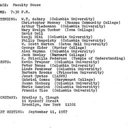 Minutes, 1987-05-01. Asian ...