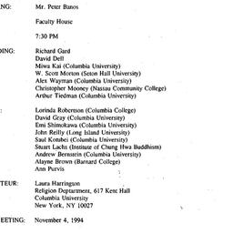 Minutes, 1994-10-07. Asian ...