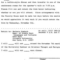 Announcements, 1980-11-07. ...