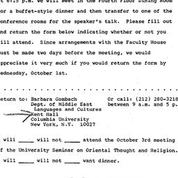 Announcements, 1980-10-03. ...
