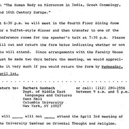 Announcements, 1981-04-03. ...