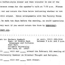 Announcements, 1981-02-06. ...