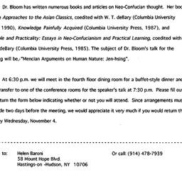 Announcements, 1992-11-06. ...