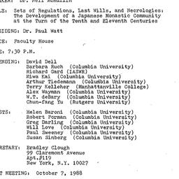 Minutes, 1988-10-16. Asian ...