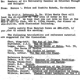 Announcements, 1967-02-03. ...